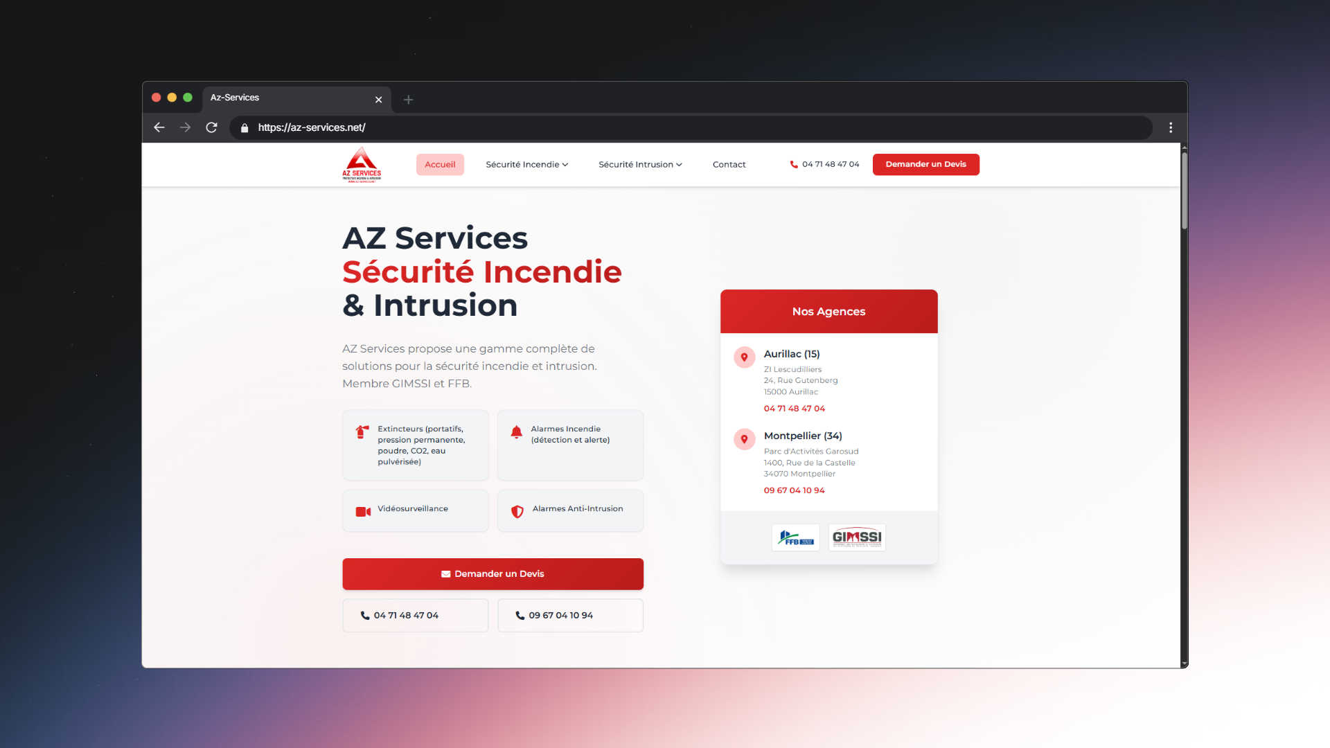 AZ Services - Sécurité Incendie & Intrusion